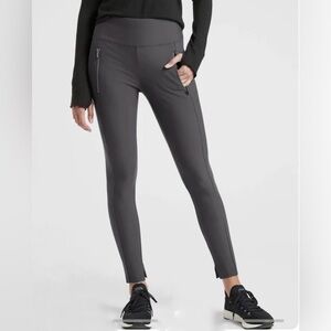 Athleta‎ Stellar Tight Leggings Anthracite Grey Size Medium